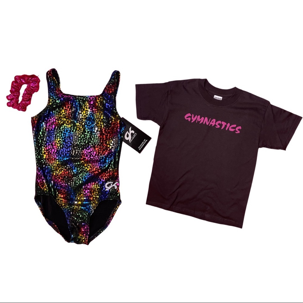 NWT GK gymnastics leotard sz child med